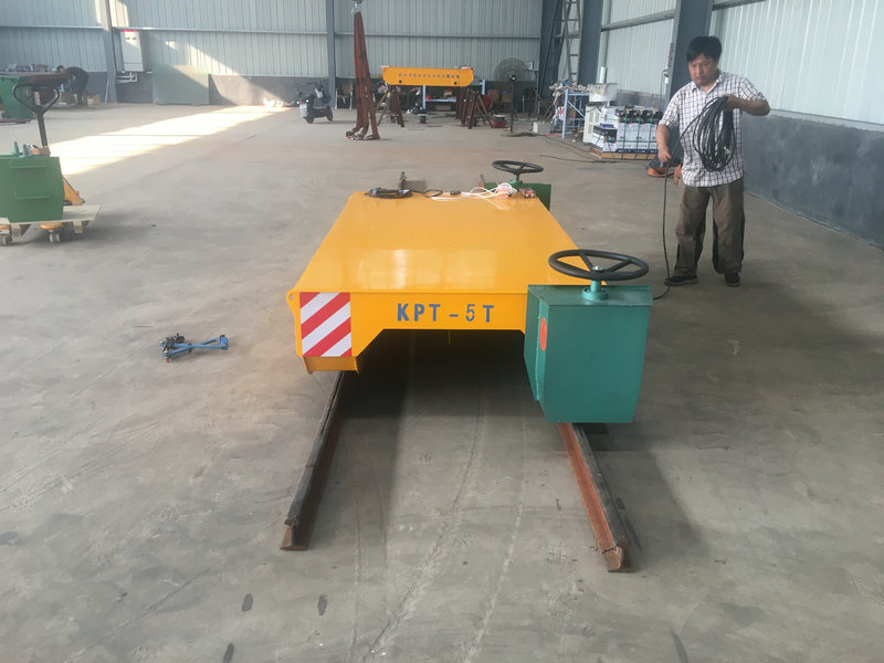 Cable Reel Powered Motorized Rail 5 Ton Kereta Pengangkutan Industri