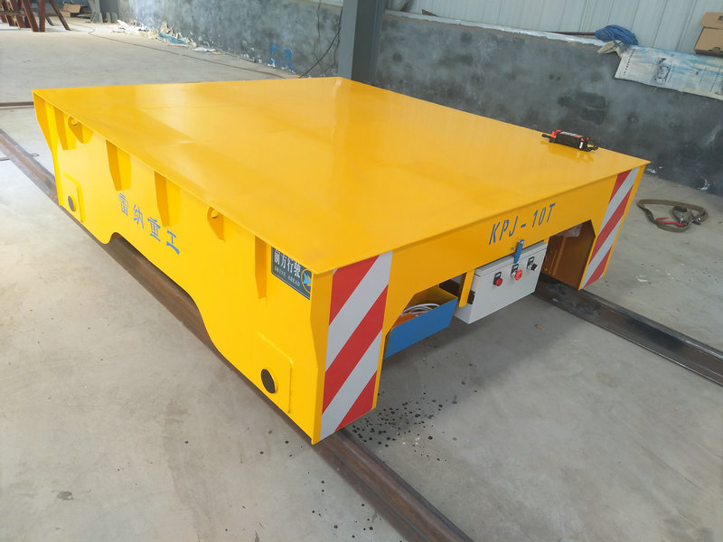 Bahan Berat 10 Ton Kereta Api Bergantung Cable Drum Transfer Trolley