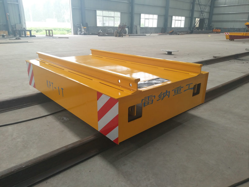 Cable Reel Powered Warehouse Flat Car On Rail Dengan Kawalan Jarak Jauh
