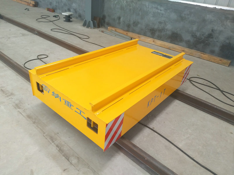 Cable Reel Powered Warehouse Flat Car On Rail Dengan Kawalan Jarak Jauh