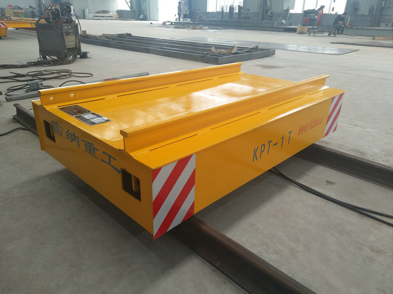 Cable Reel Powered Warehouse Flat Car On Rail Dengan Kawalan Jarak Jauh