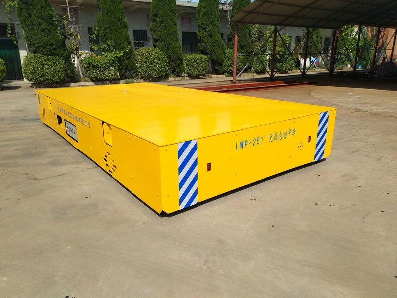 Baterai Powered Flat Pengangkutan Trolley