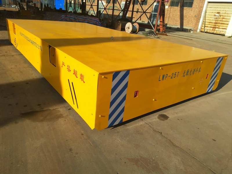 Baterai Powered Flat Pengangkutan Trolley