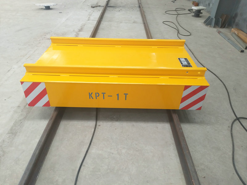 Cable Reel Powered Warehouse Flat Car On Rail Dengan Kawalan Jarak Jauh