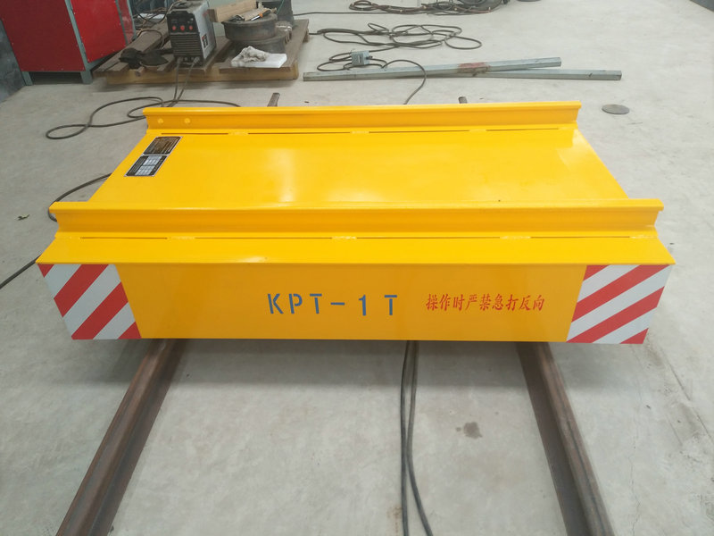 Cable Reel Powered Warehouse Flat Car On Rail Dengan Kawalan Jarak Jauh
